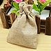 Produktbild Yulakes 20pcs Jutesäckchen Jutebeutel, Stoffbeutel, Natur Säckchen, Geschenksäckchen, Schmuck Säckchen, Jute Sack, Jute Beutel mit Zugband Sackleinen Tasche Geschenksäckchen für Hochzeitsfeier und DIY