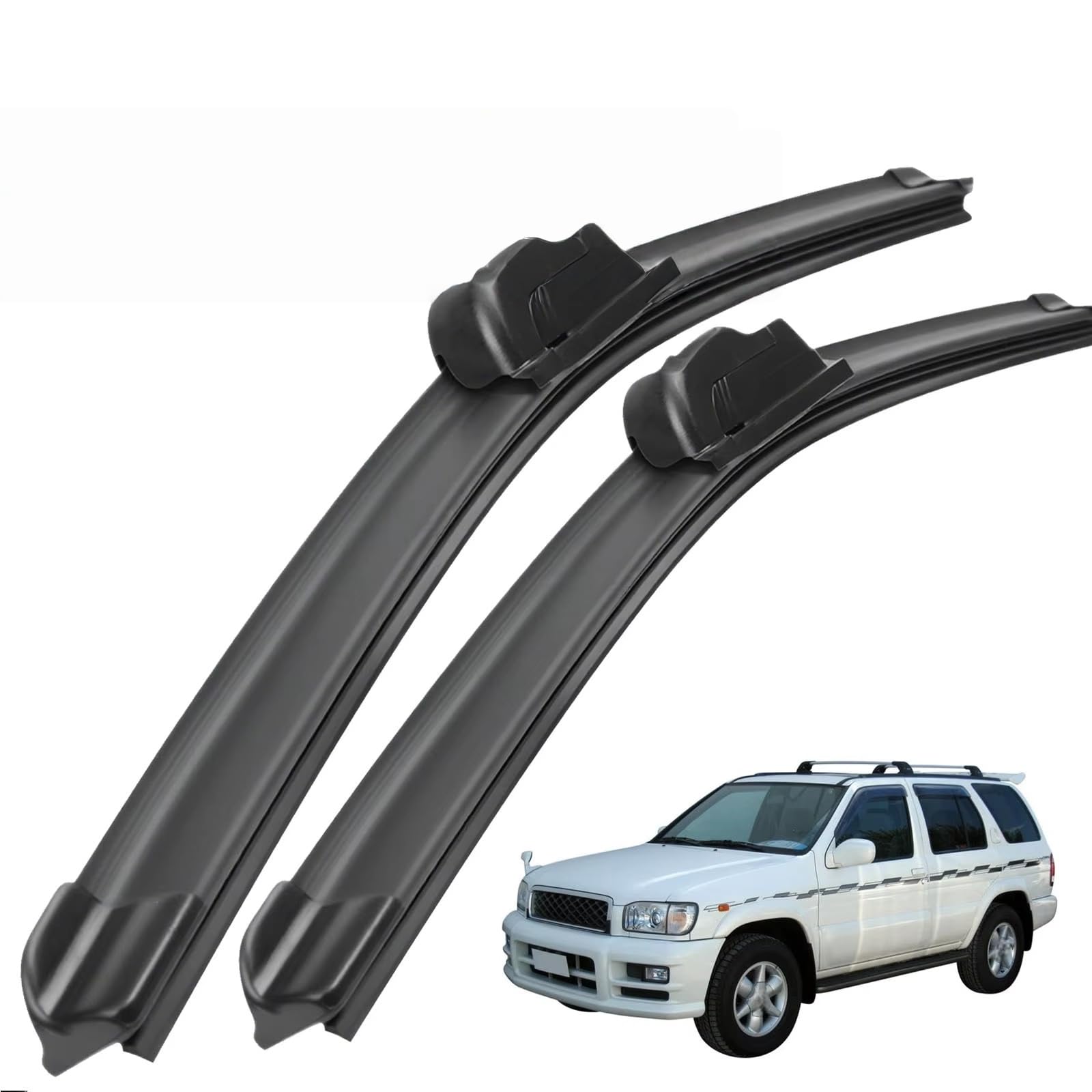 PAPEP Windscreen Wiper Blades for Nissan Terrano 2 1993-2005 21"+20", Front Replacement Wipers OEM Quality Water Repellent Rubber Automotive Windshield