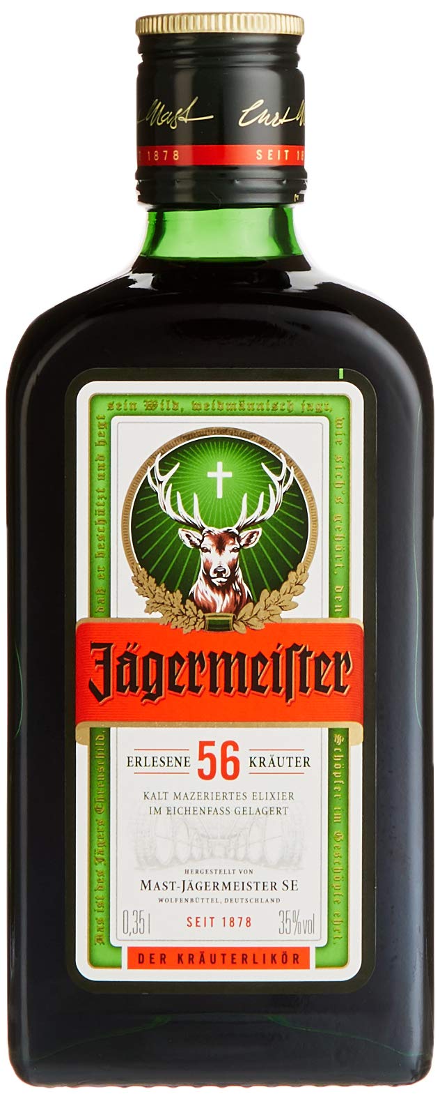 Jägermeister Kräuterlikör, 35%-Vol., 0.35l