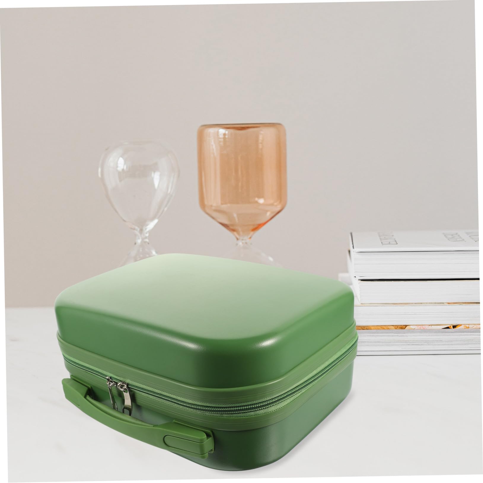 Gatuida Valigetta per Trucchi Verde Leggera in PC Scomparti Organizzatori, per Studio e Camera da Letto, per Studenti e Lavoratori in Viaggio