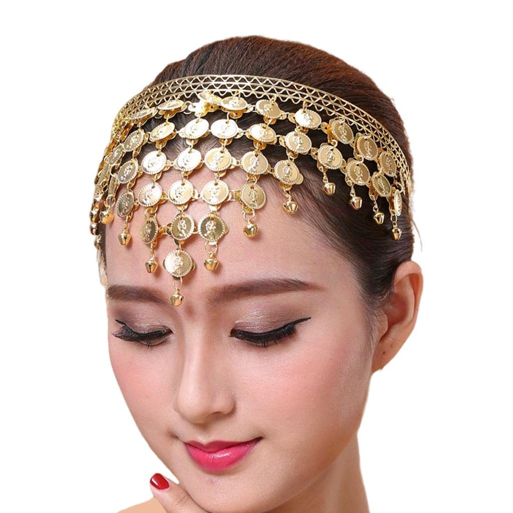 MYADDICTION Belly Dance Headband Costume Forehead Headdress Bride Women Accessory Gold Clothing, Shoes & Accessories | Dancewear | Adult Dancewear | Belly Dancing (B0BSNNP7TQ) Amazon Price History, Amazon Price Tracker