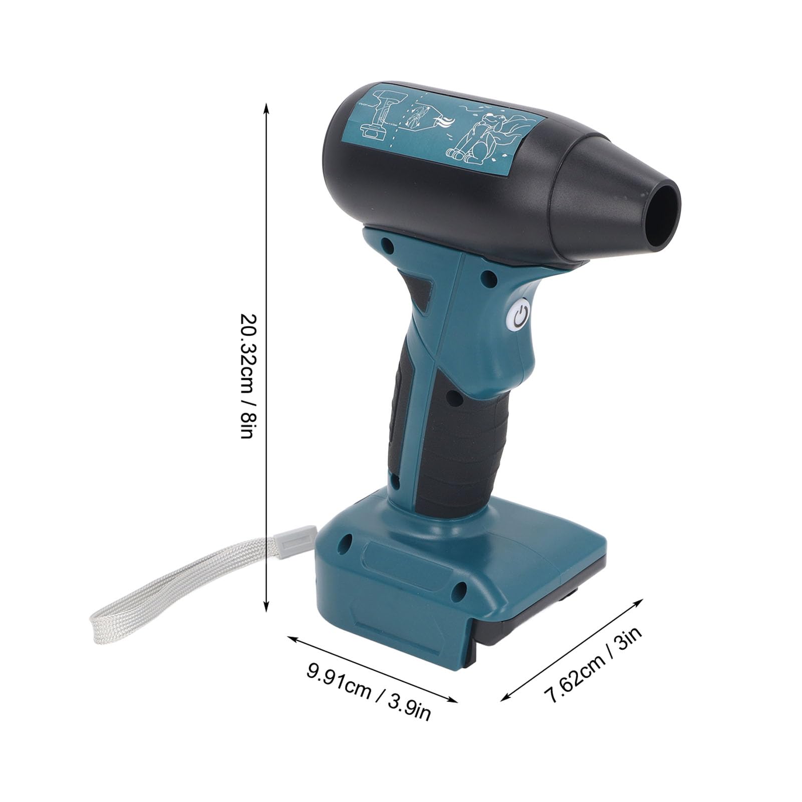 Sopladora Jet Dry, 130000 RPM, 4 Velocidades, Soplador Eléctrico