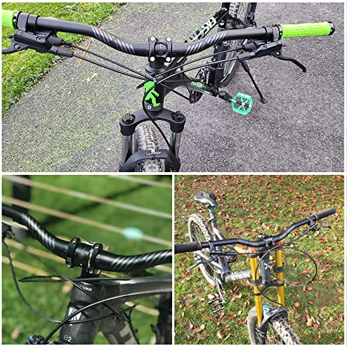Image of FIFTY-FIFTY Mountain Bike Riser Handlebar, Aluminum Alloy MTB Handlebar, 31.8mm Diameter, 780mm Wide Bicycle Bar, Black, 35mm Rise
