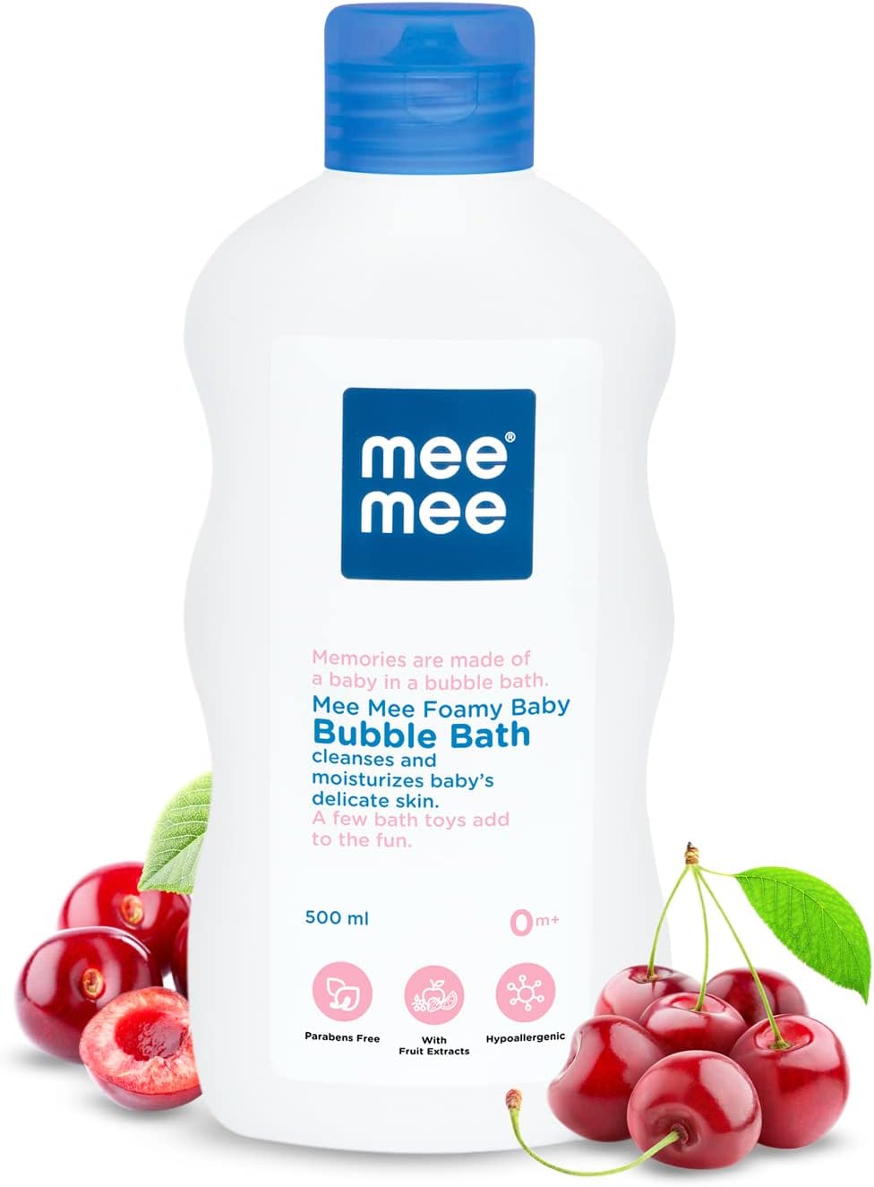 Mee Mee Baby Body Wash 400 Ml, Pack of 1 With Cherry & Fruit Extracts | Tear-Free Formula | Moisturizes and Soothes Skin | Natural Head to Toe Baby Mild Bubble Bath Dermatologically Tested
