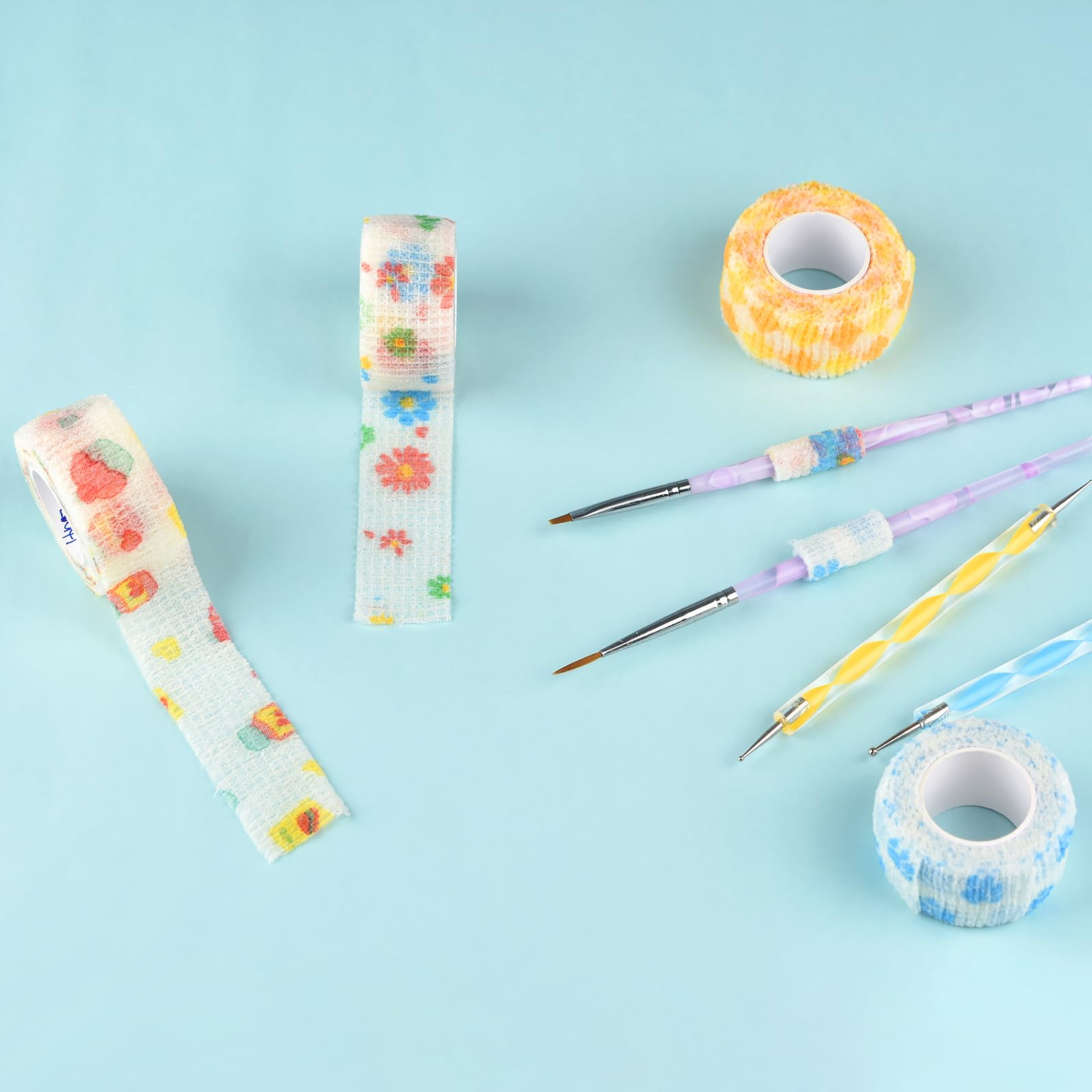 6 Rolls Self Adhesive Bandage Wrap Cute Elastic Cohesive Bandage — Amazon image 7