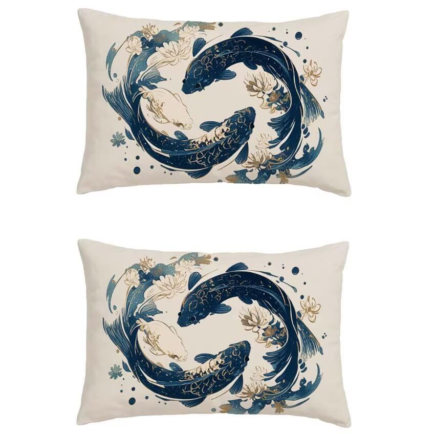 Housse coussin exterieur bleu marine pour votre deco de terrasse en automne