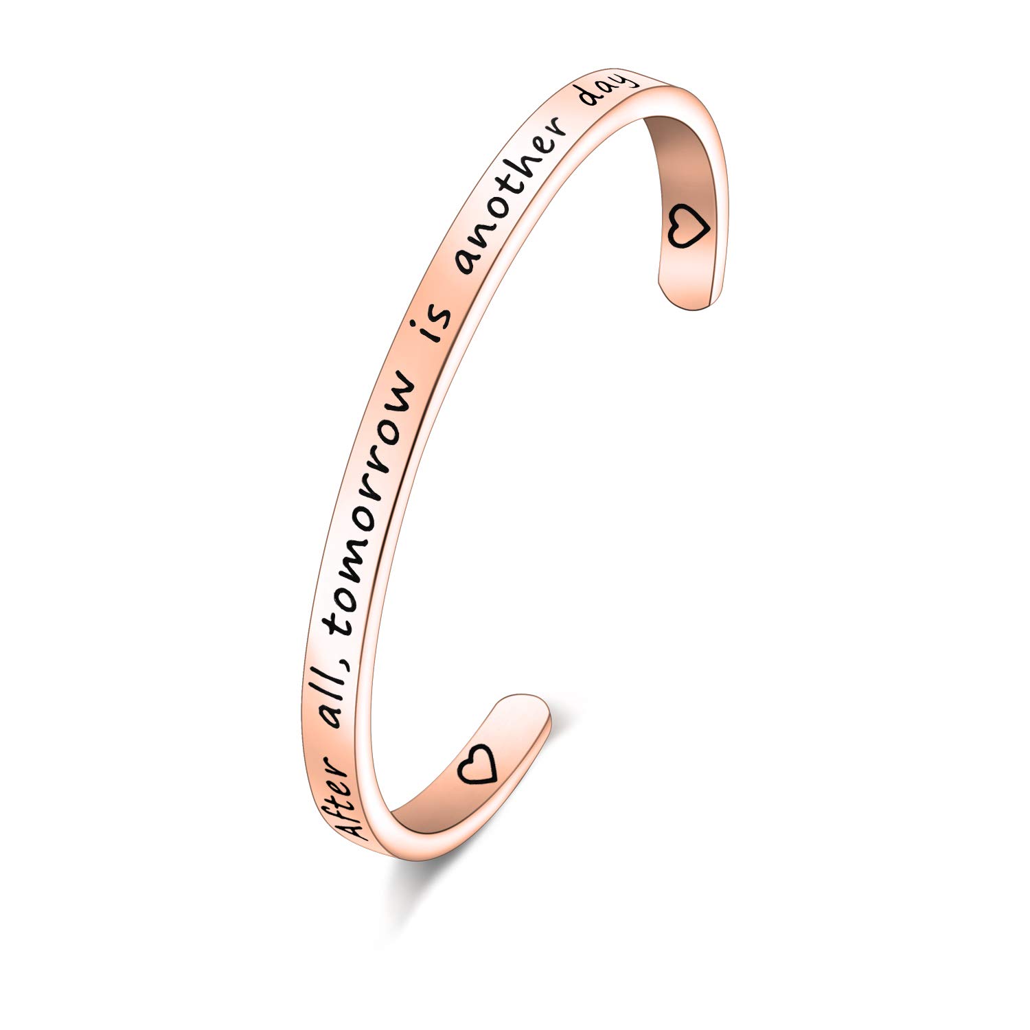 TGBJE After All Tomorrow Is Another Day Cuff Bracelet Famous Movie Inspirational Quote Jewelry