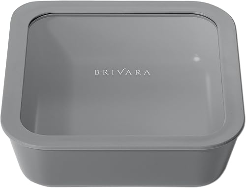 Miniatura 22 de Recipiente de almacenamiento de alimentos de vidrio con recubrimiento cerámico | Sin PTFE, PFOA, PFAS y BPA | Recipiente reutilizable no tóxico para