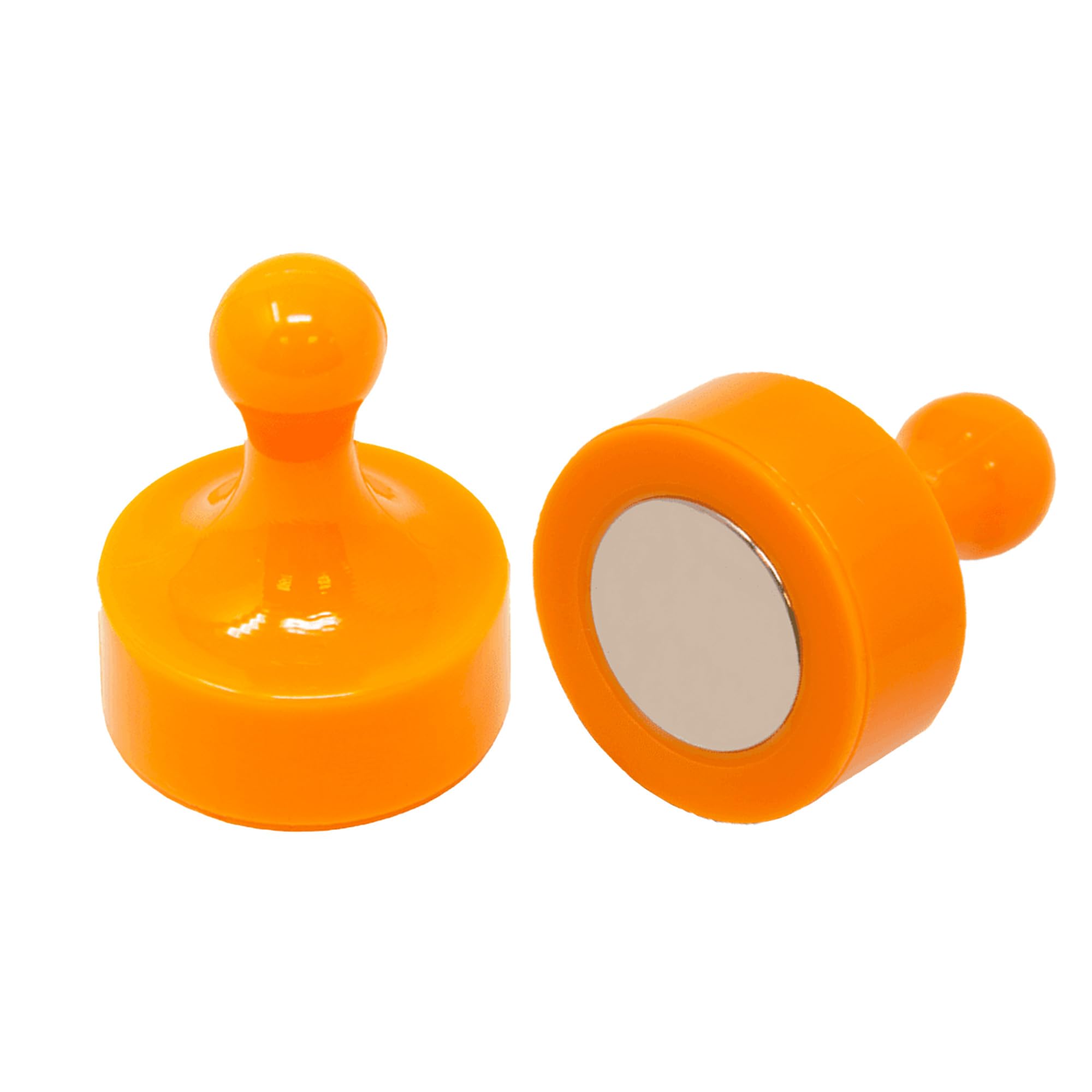 Orange Jumbo Skittle Magnets for Fridge, Office, Whiteboard, Noticeboard, Filing Cabinet - 29mm dia x 38mm tall