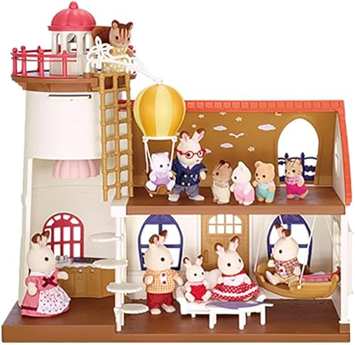 Miniatura 14 de Calico Critters Adventure Treehouse - Juego de regalo, casa de muñecas coleccionable, figura y accesorios Casa de vacaciones,Casa del árbol de