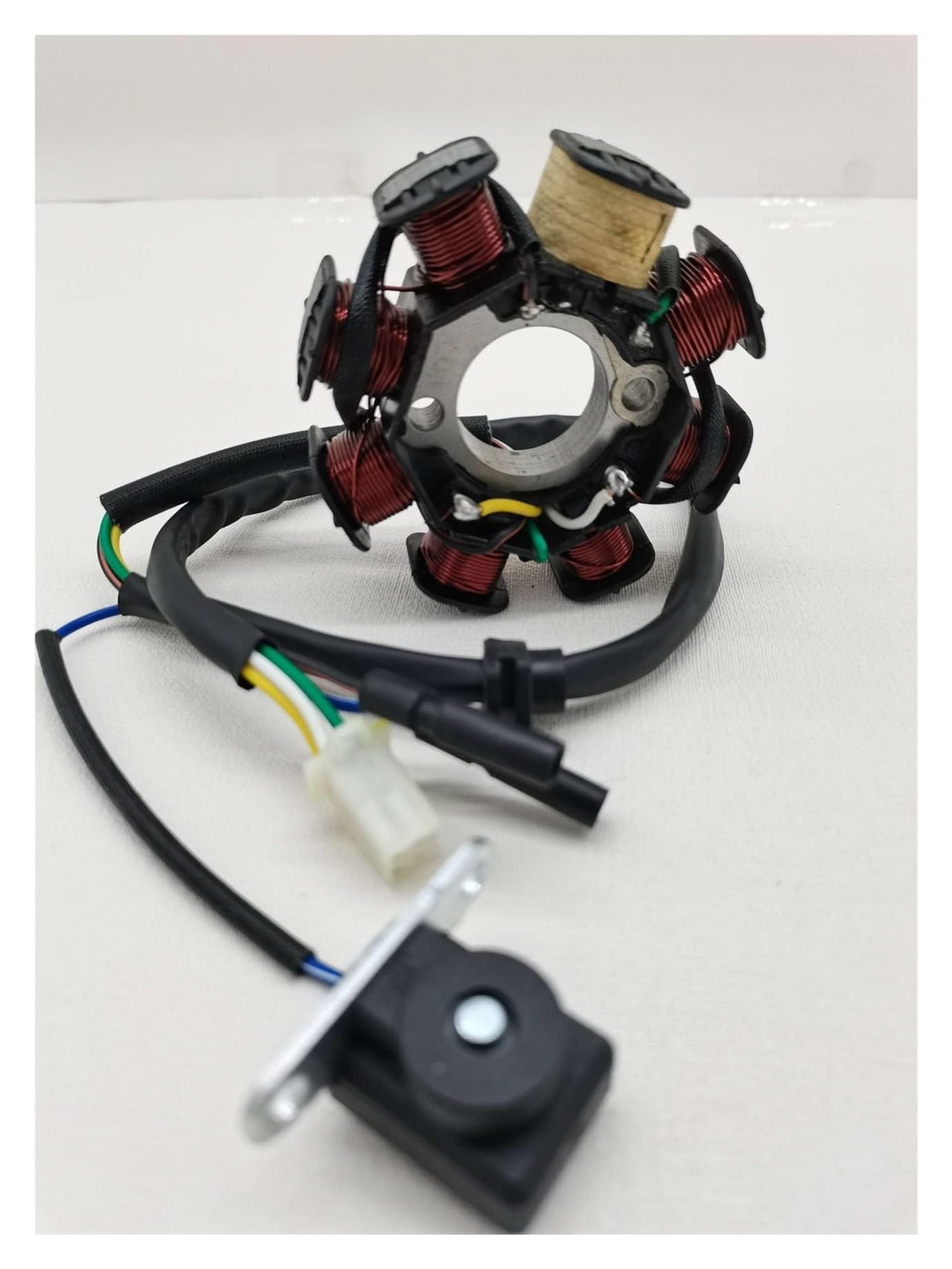 pour B311 pour GY6-125 AC pour VTT Pièces Moto Régulateur De Tension Stator Bobine D'allumage Magnéto 8 Pôles Bobine Magnéto Stator
