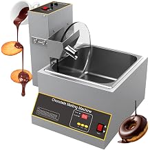 Electric Chocolate Melting Machine, Tempering & Coating Mixer, Stainless Steel, 0-95C Temperature Control, Adjustable Speed 35-55Rpm, Perfect for Homemade Treats,Capacity 12kg