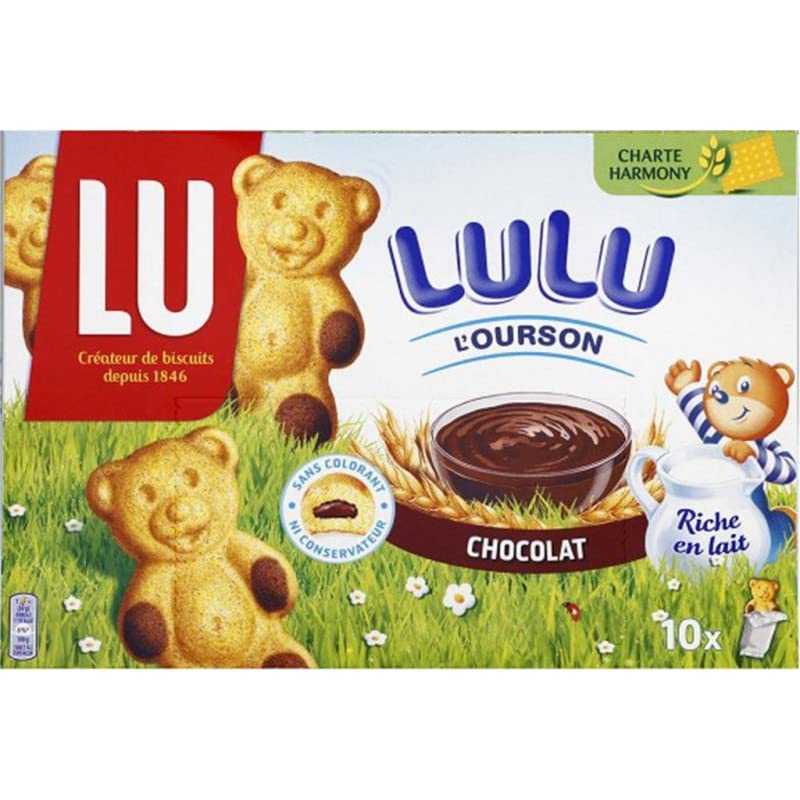 LU Lulu Ourson Chocolate Rico en Leche, 300 g (lote de 6)