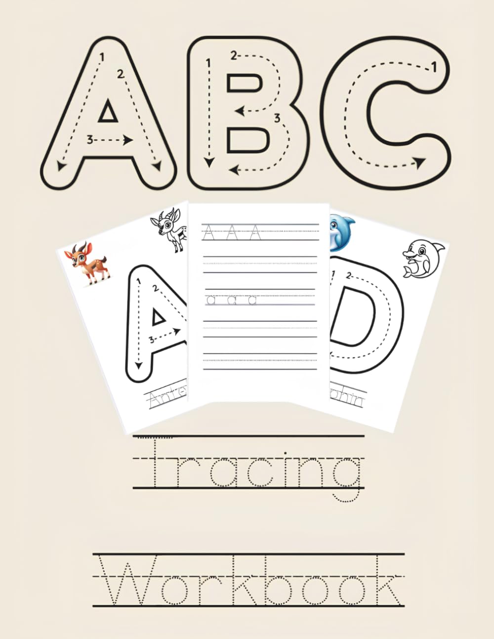 Animal Alphabet Tracing Workbook for Preschoolers: A-Z Letter Tracing Practice with Fun Animal Coloring Pages for Toddlers and Kindergarten Prep