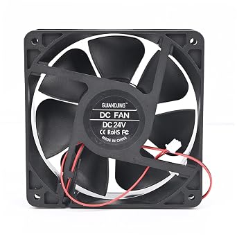 1238 Cooling Fan 12cm 120mm X 120mm X 38mm Ball Bearing 24V 2800RPM High CFM 2Pin