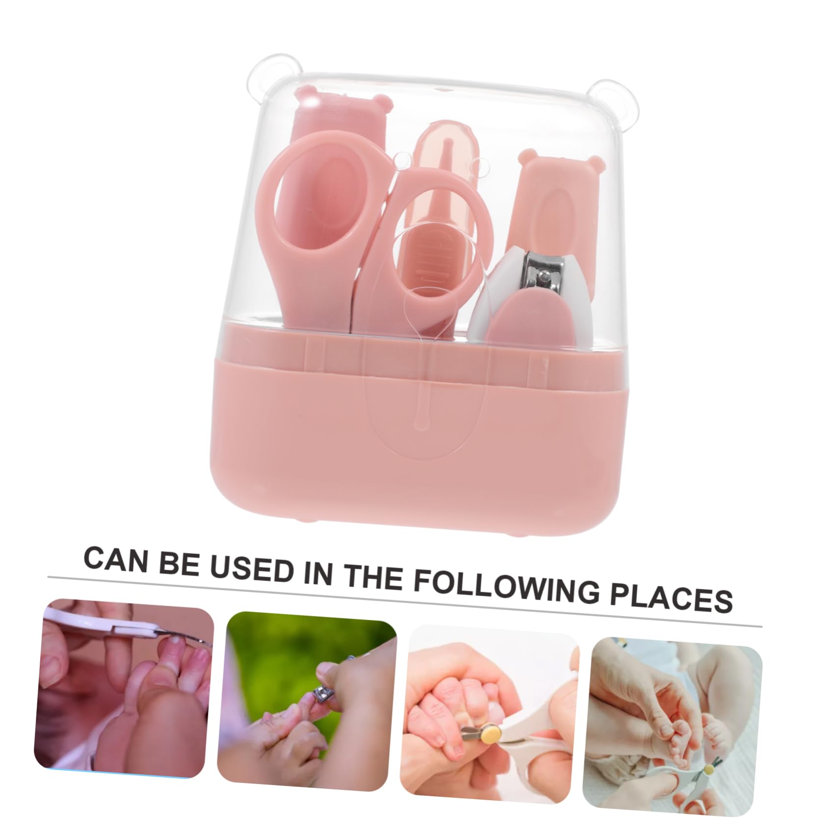 TOYANDONA 3 Juegos juego de tijeras para uñas kit de pedicura para recien nacido regalo para niños pequeños lima de uñas eléctrica Limas de podadoras de bebe clíper clavo