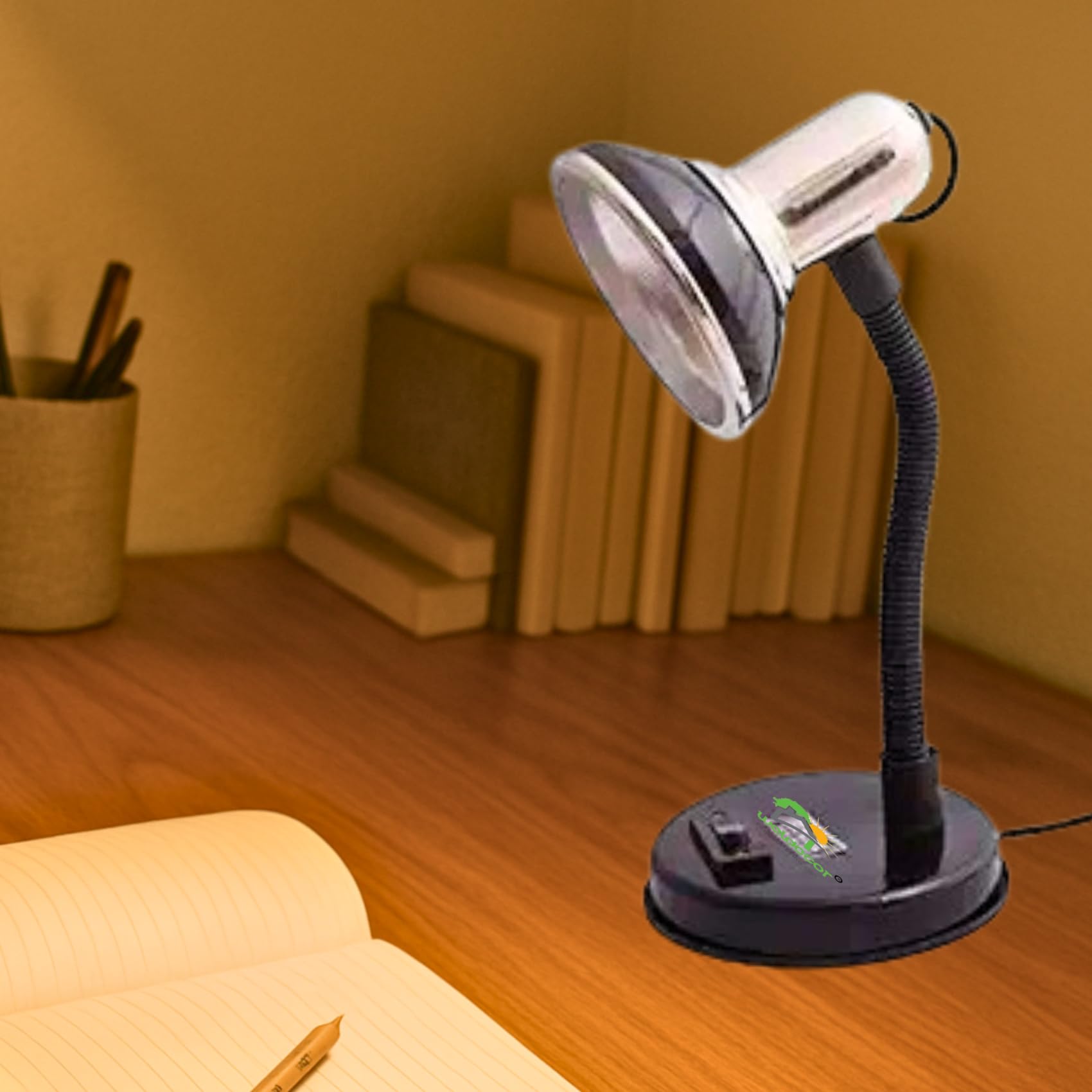 Desk Lamp - Smart Office Study Table Lamp with Switch Control On/Off, Eye Protection (Silver)-image-44