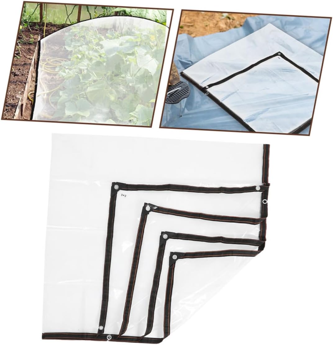 Vinyl Tarpaulin Greenhouse Cover Weatherproof Rain Cover for Farming Cars Outdoor Use Sunshade Tarps