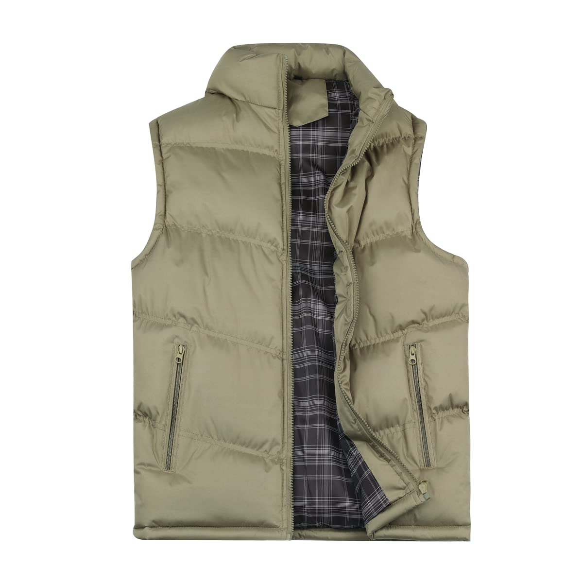 YOUTHUP Gilet da Uomo Piumino Senza Maniche Casual Lavabile Inverno Caldo Scalda Corpo