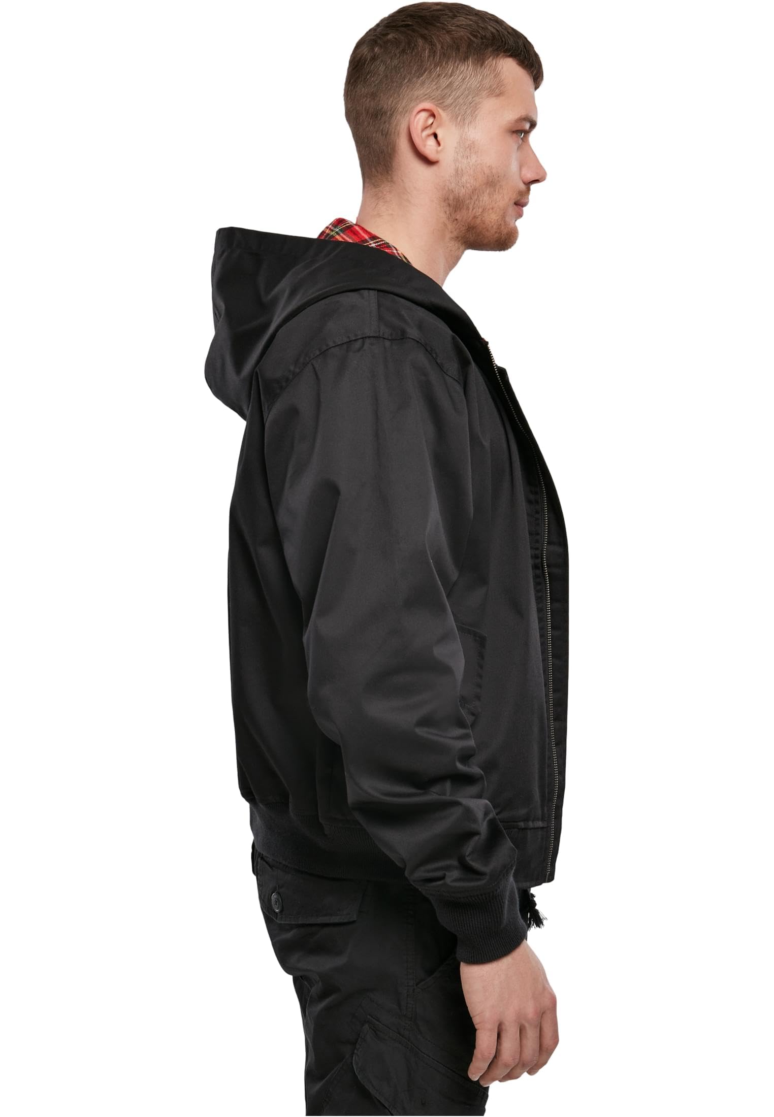 Brandit M?ska kurtka Lord Canterbury, czarna, 4XL, Czarny - Hooded, 4XL