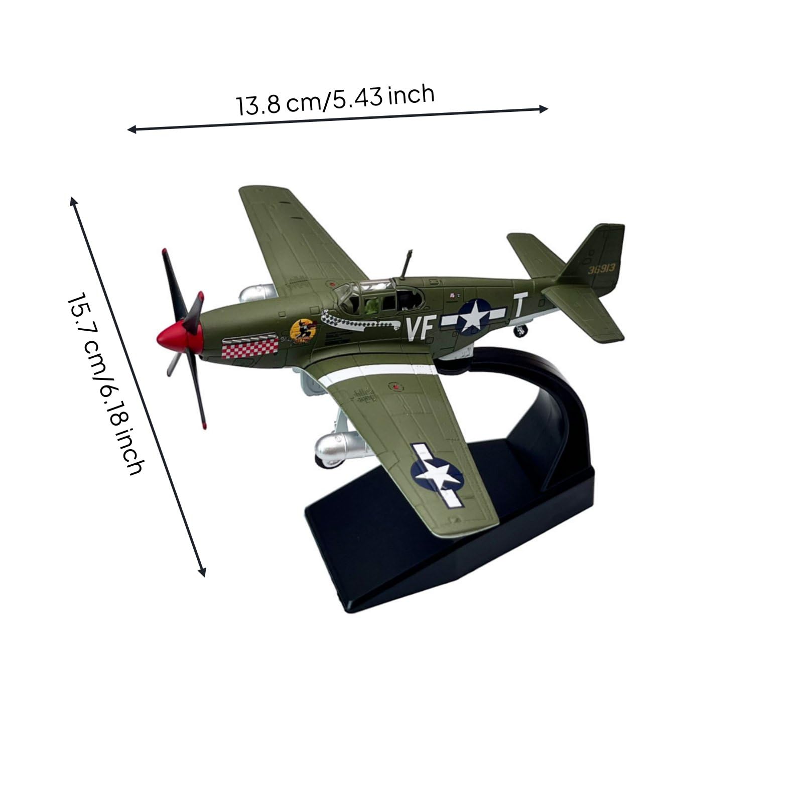 Figurine Avion 1/72 Collection Modèle Avion Maquette Avion Avion Militaire Corps en Alliage Robuste Réplique de Chasseur WW2 Livré Préassemblé avec