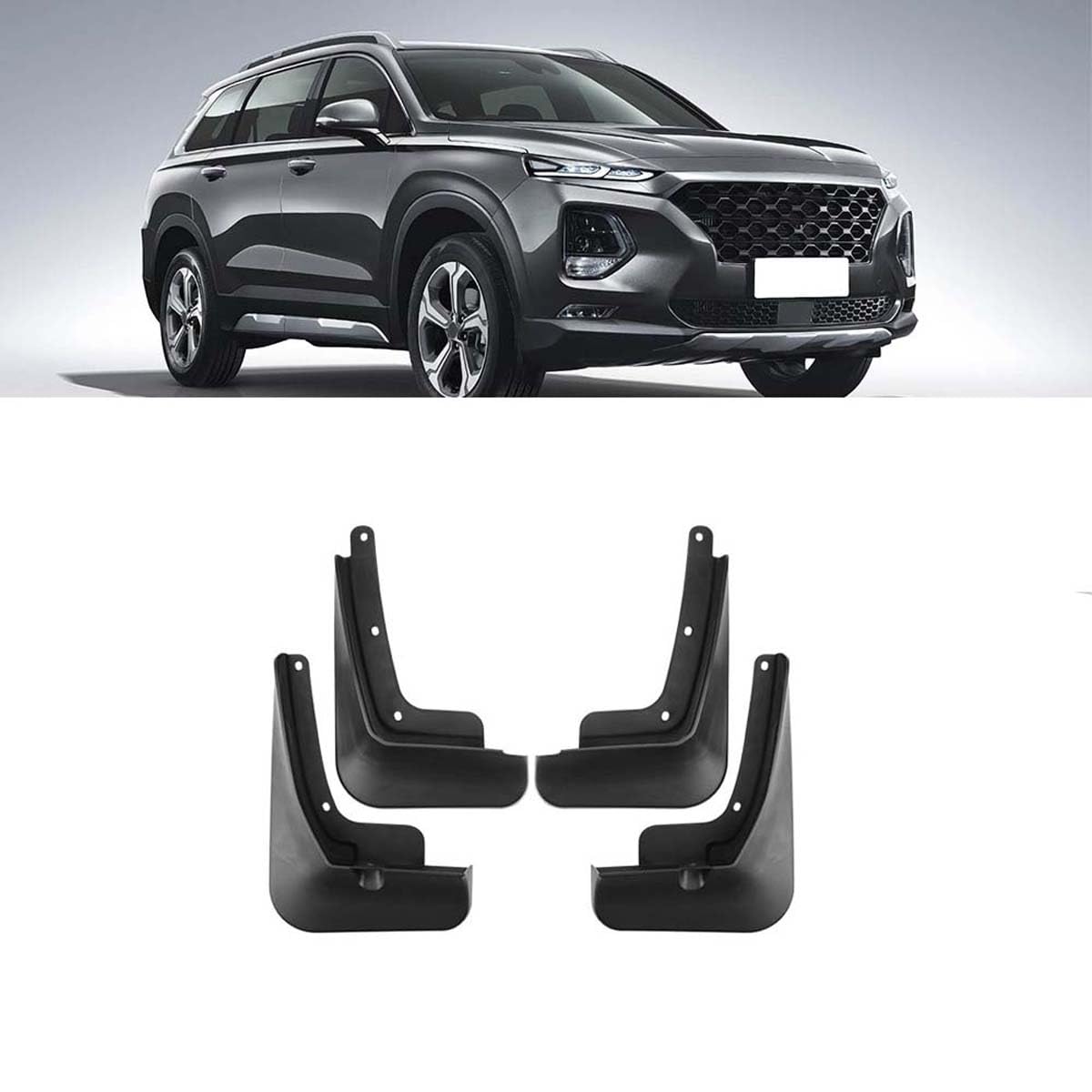 Garde-Boue pour Voiture Hyundai Santa Fe 2019-2023 Accessoires Extérieurs Auto