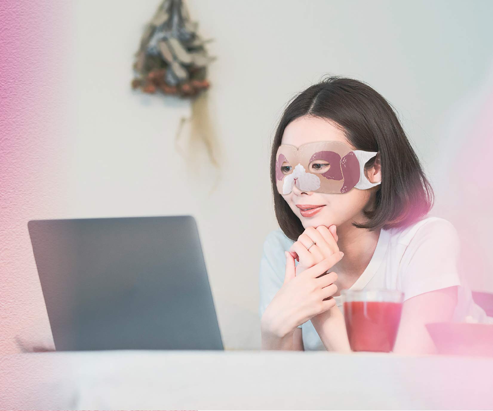 Amazon.co.jp: ほんやら堂 ながら温アイマスク うさぎ 3個セット