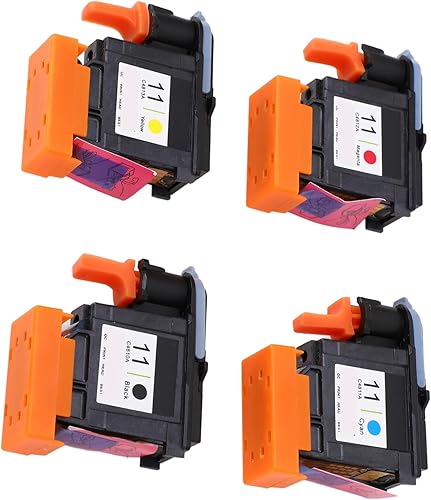 Miniatura 2 de Para 11 cabezal de impresora, buena compatibilidad Reemplazo del cabezal de impresión suave de impresión magenta negro cian amarillo descolorfast 4