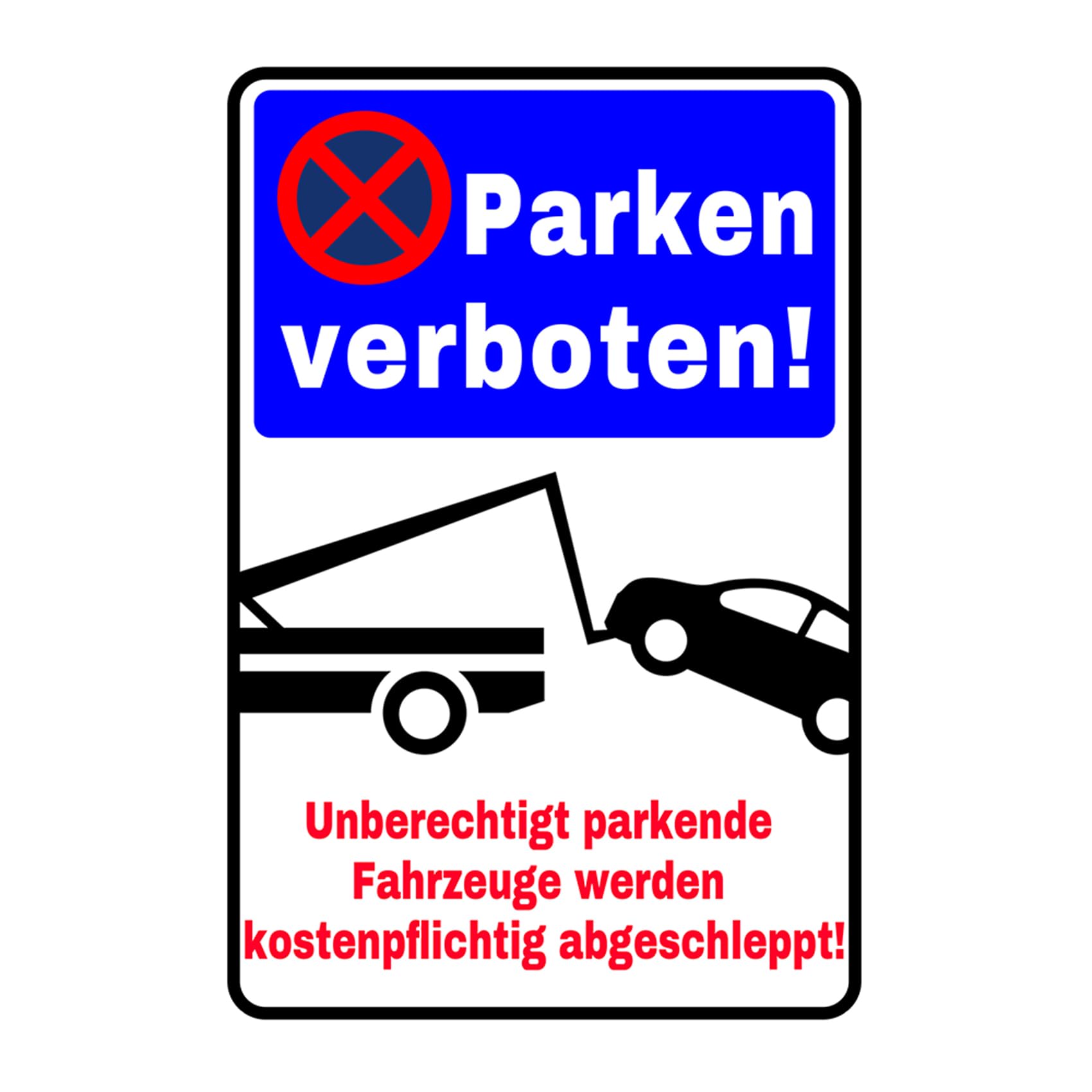 Privatparkplatz Schild-Parken Verboten Schild,Blechschild Pr
