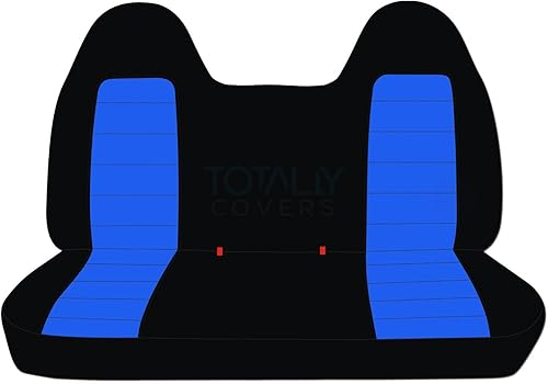 Totally Covers Compatible con Ford F-150 F-250 F-350 1992-1998 Fundas de Asientos de Camión de Dos Tonos (Banco Sólido Delantero/Trasero) con/sin