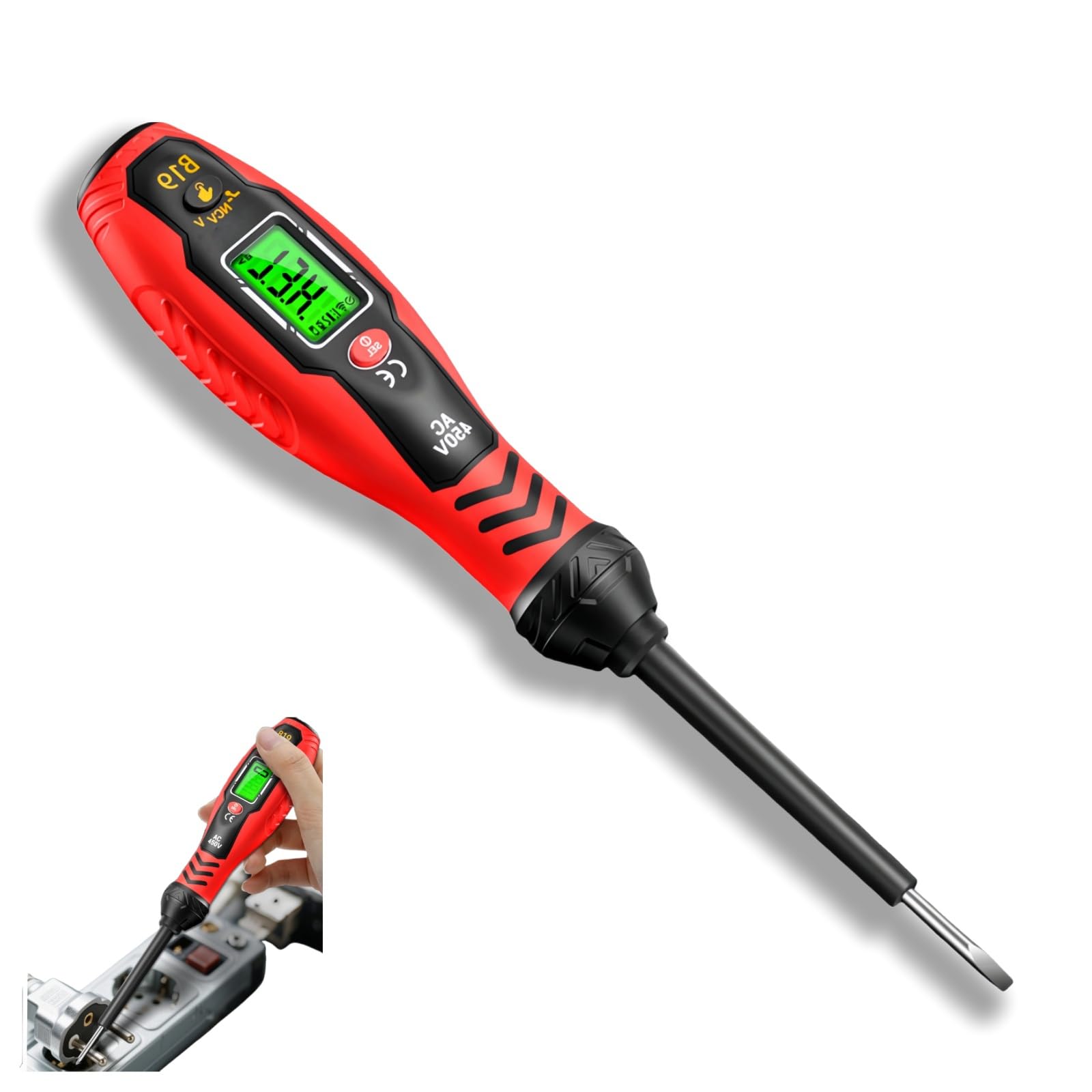 Non-Contact Voltage Tester Pen & Flathead Screwdriver Set