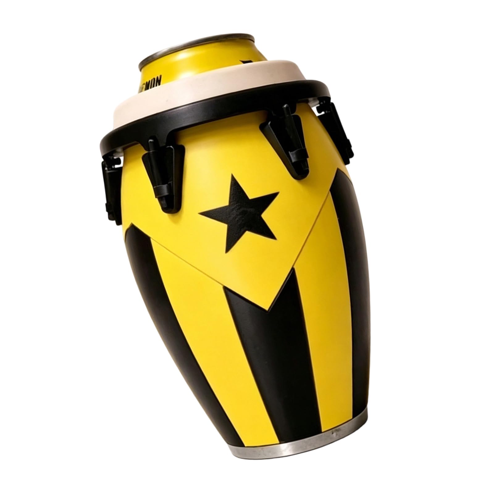 Limtula Practical Can Wrap Holder 12Oz Can Sleeve with Artistic Conga Drum Appearance and Textured Accent Drum Molded Beverage Cover