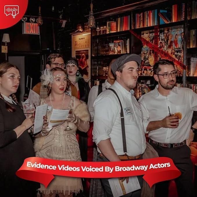 Roaring 20s Murder Mystery Game | A 1920s-Themed | Flexible Number of Players 4-20+ | Physical Game Kit | Updated 2025