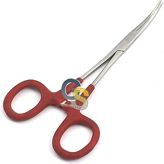 G.S RED Vinyl Coated Kelly HEMOSTAT Forceps 5.5