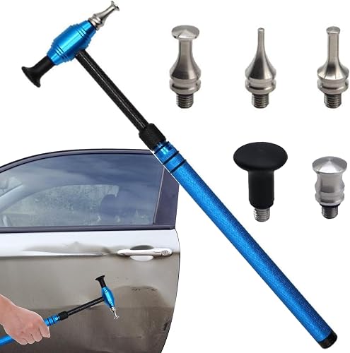 IUSOT Juego de herramientas de reparación de abolladuras de coche, martillo de r
