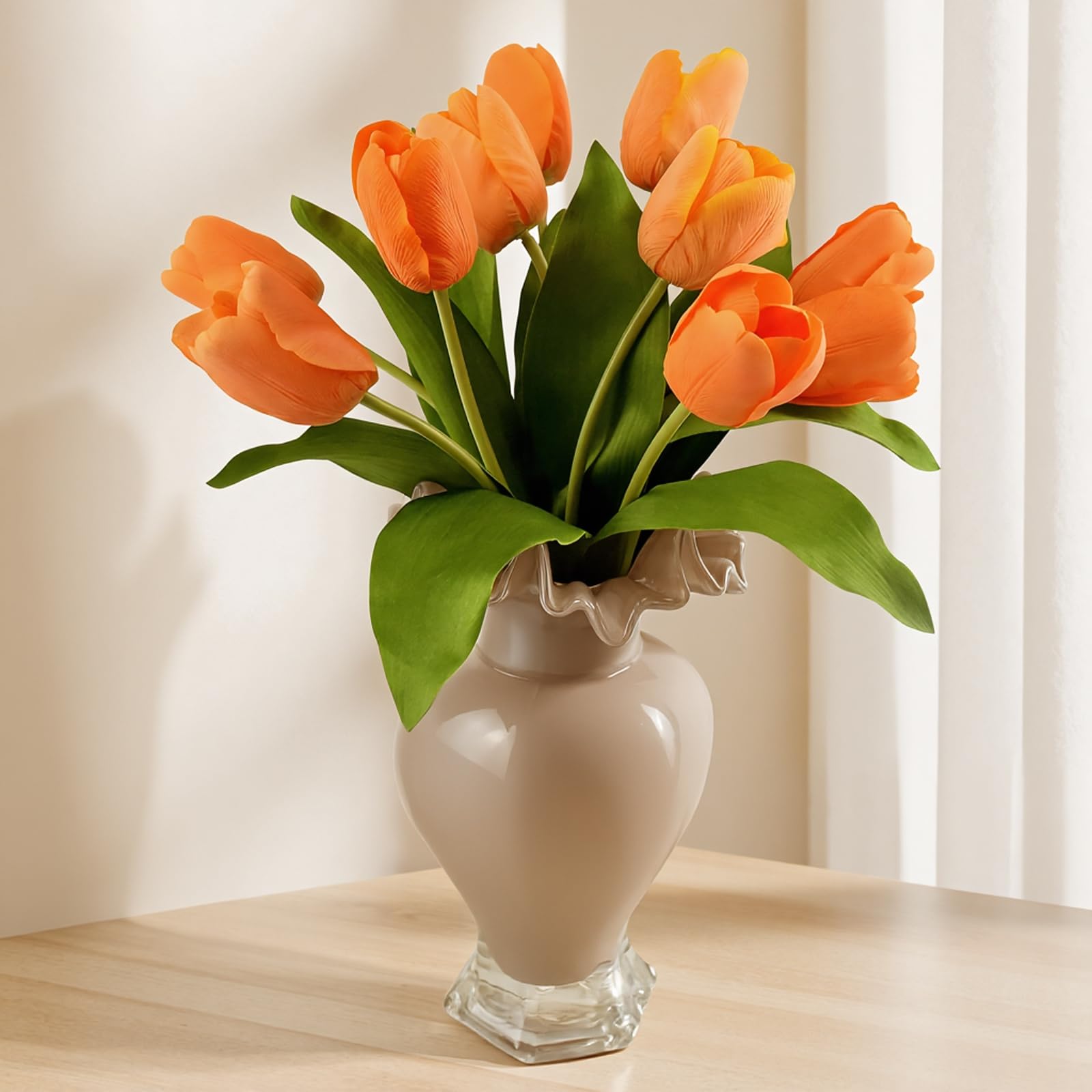 ArtCredit 10-Stem Orange Tulips