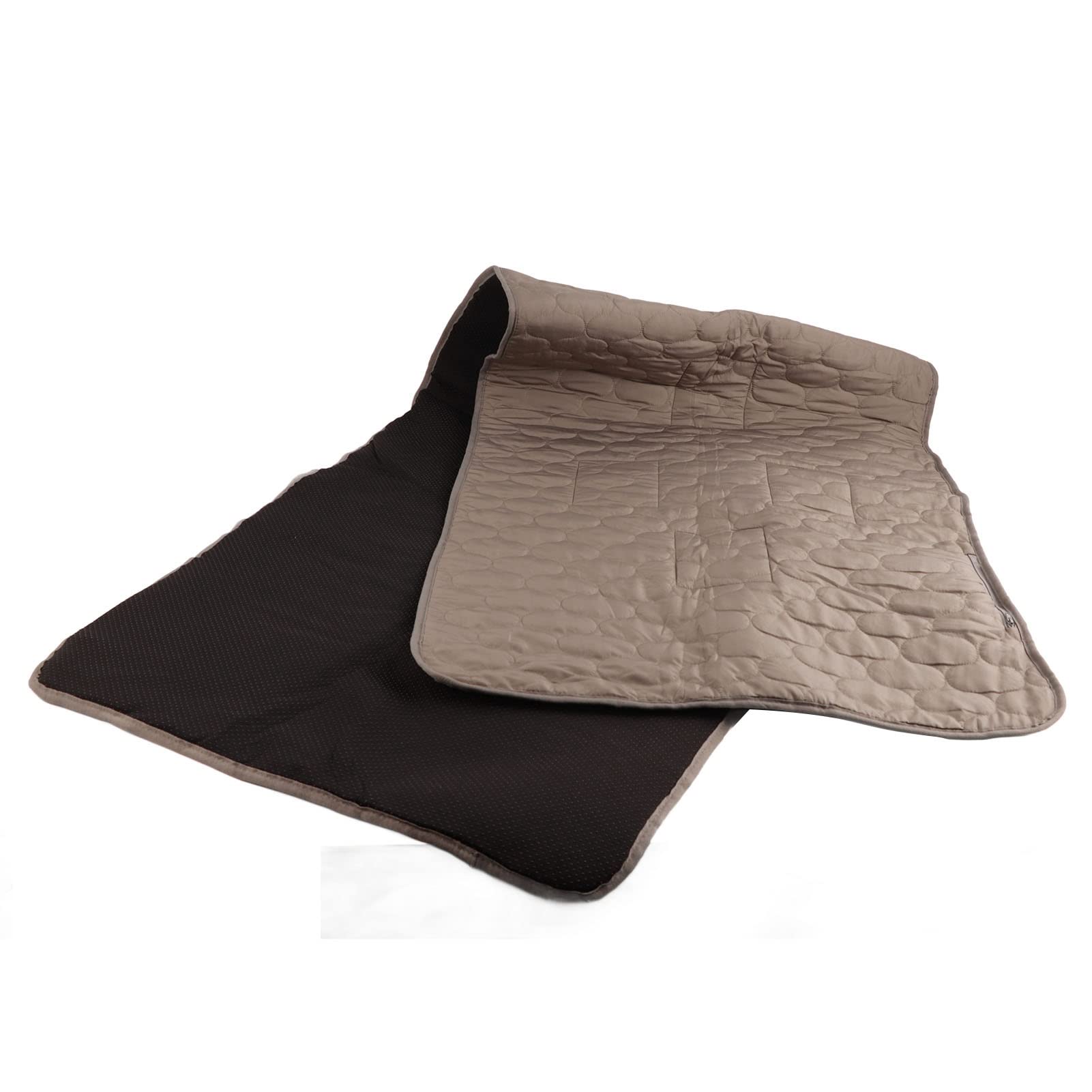 Coperta Riscaldata Elettrica USB, Portatile, Morbido, a Riscaldamento Rapido, per Campeggio, Esterno, Tensione di Sicurezza 5 V, Tessuto in Poliestere Premium (Grigio)