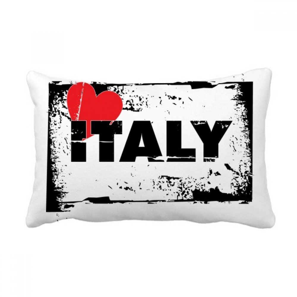 Coussin rectangle J'aime l'Italie soulagement lombaire et décoration