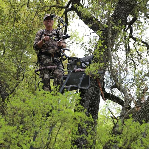 Hawk HWK-HL2061 20' Big Denali 1.5-Man Sls Ladder Stand | Durable Hunting Archery Steel 1 Person Tree Stand thumb #3