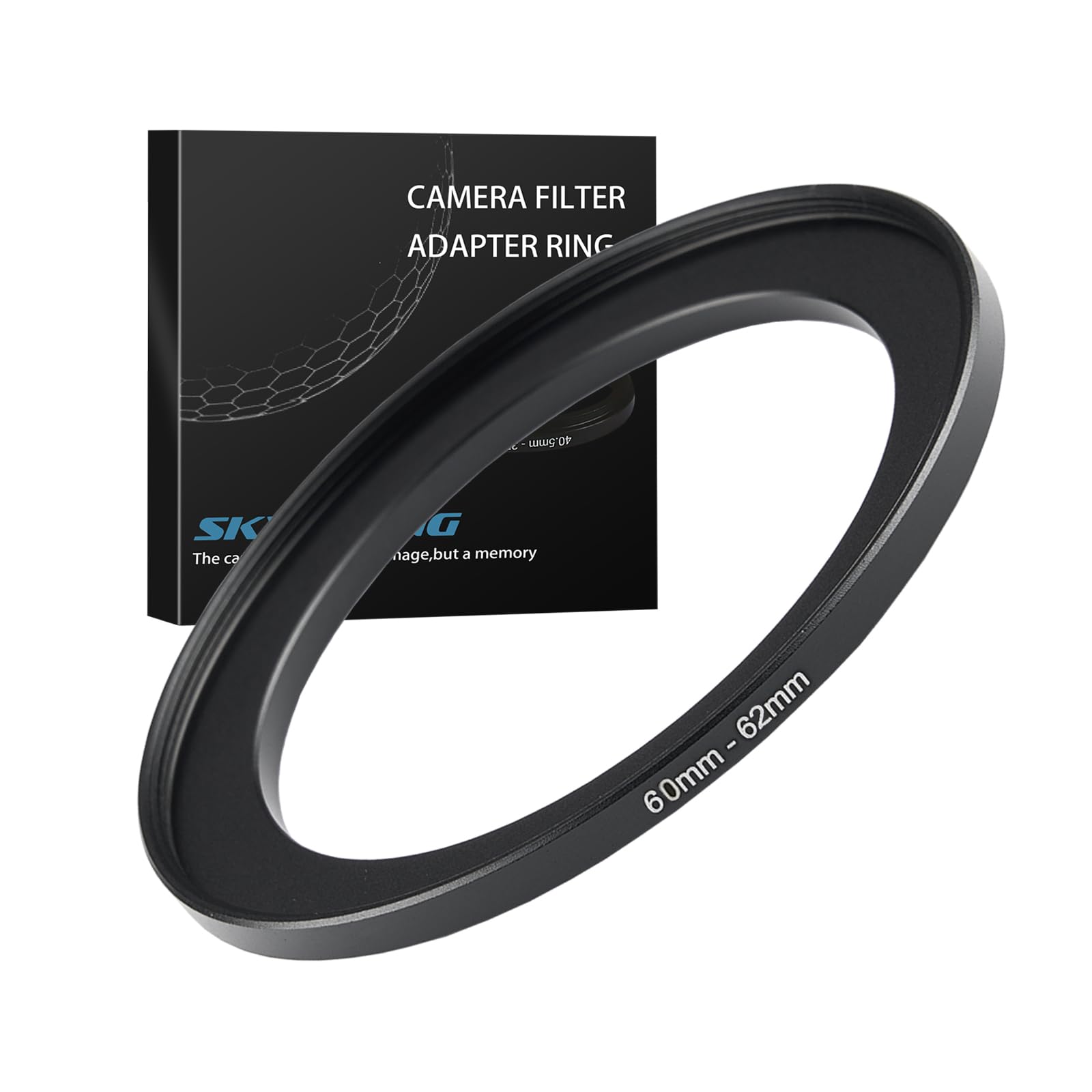 60mm to 62mm Step up Ring Filter Adapter Metal Ring Step up Rings Adapter Filter Compatible with All 62mm UV,CPL,ND,Lens Hood,Threaded Lens ect (60mm to 62mm)