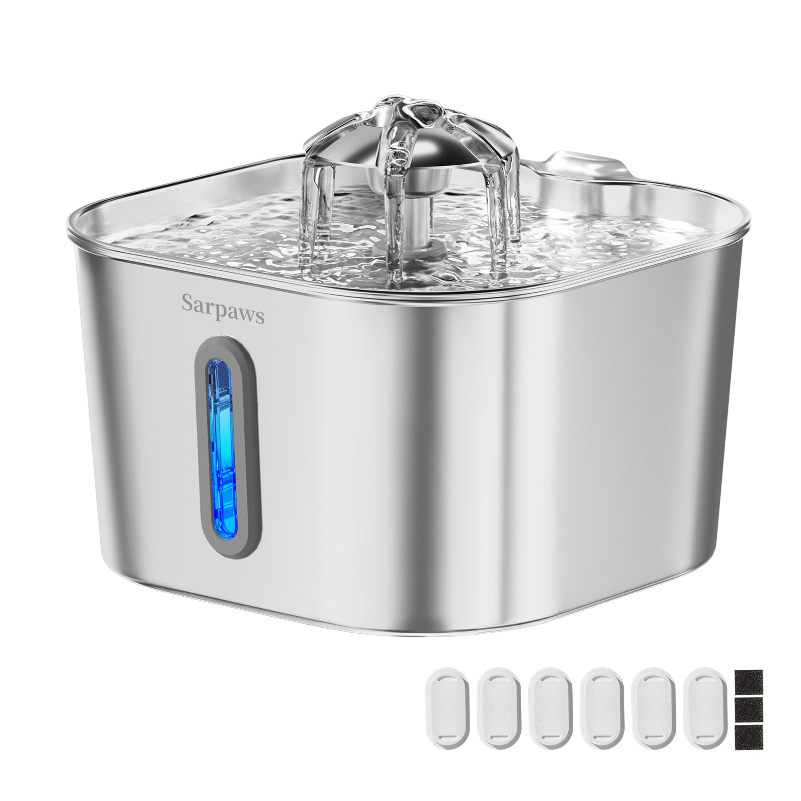 Sarpaws stainless steel cat fountain