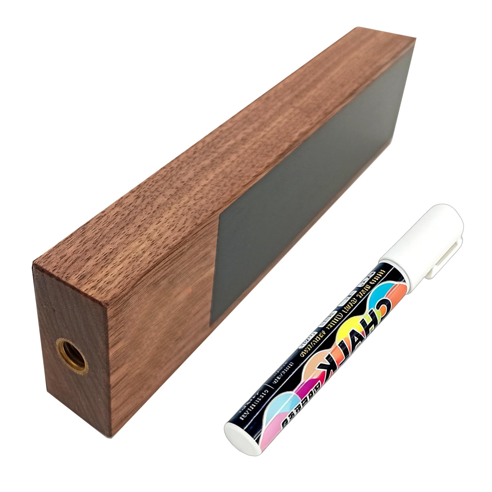 Elnwnnkc Ergonomic Tap Handle Wood Chalkboard Writable Keg Faucet Handle with Erasable Pen for Brewing Note Lover Gift Tap