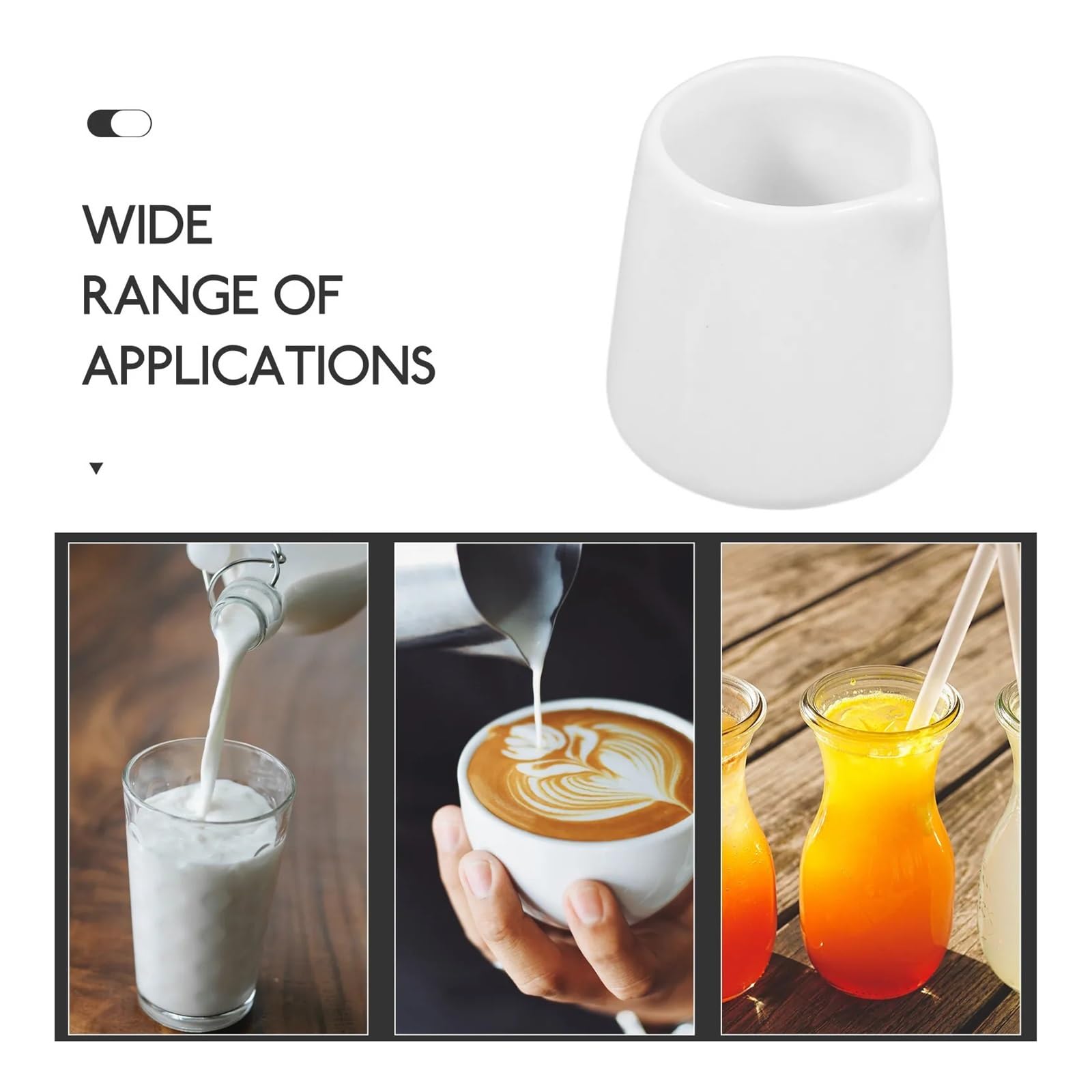 Petit pichet à lait en céramique, 6 pièces, Mini crème pour Lait, Café, Sauce