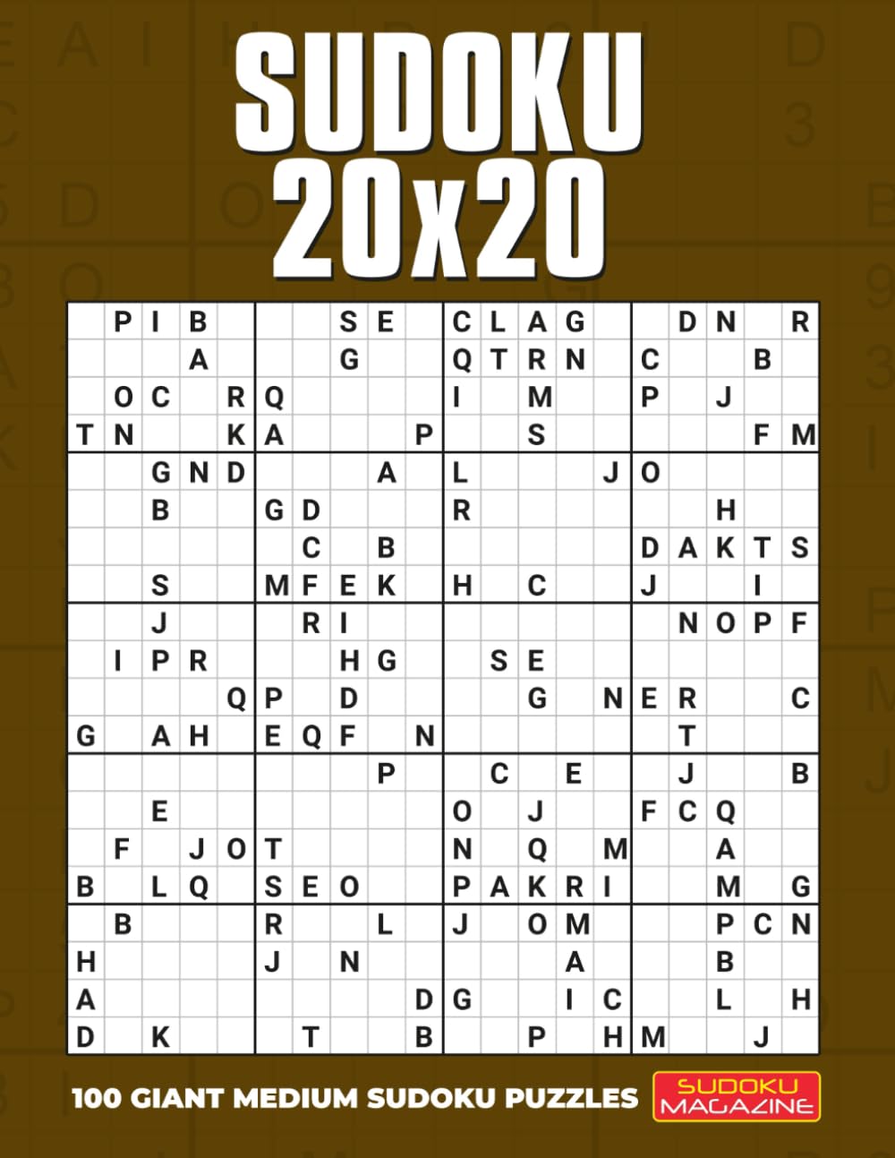Sudoku 20x20: 100 Giant Medium Sudoku Puzzles
