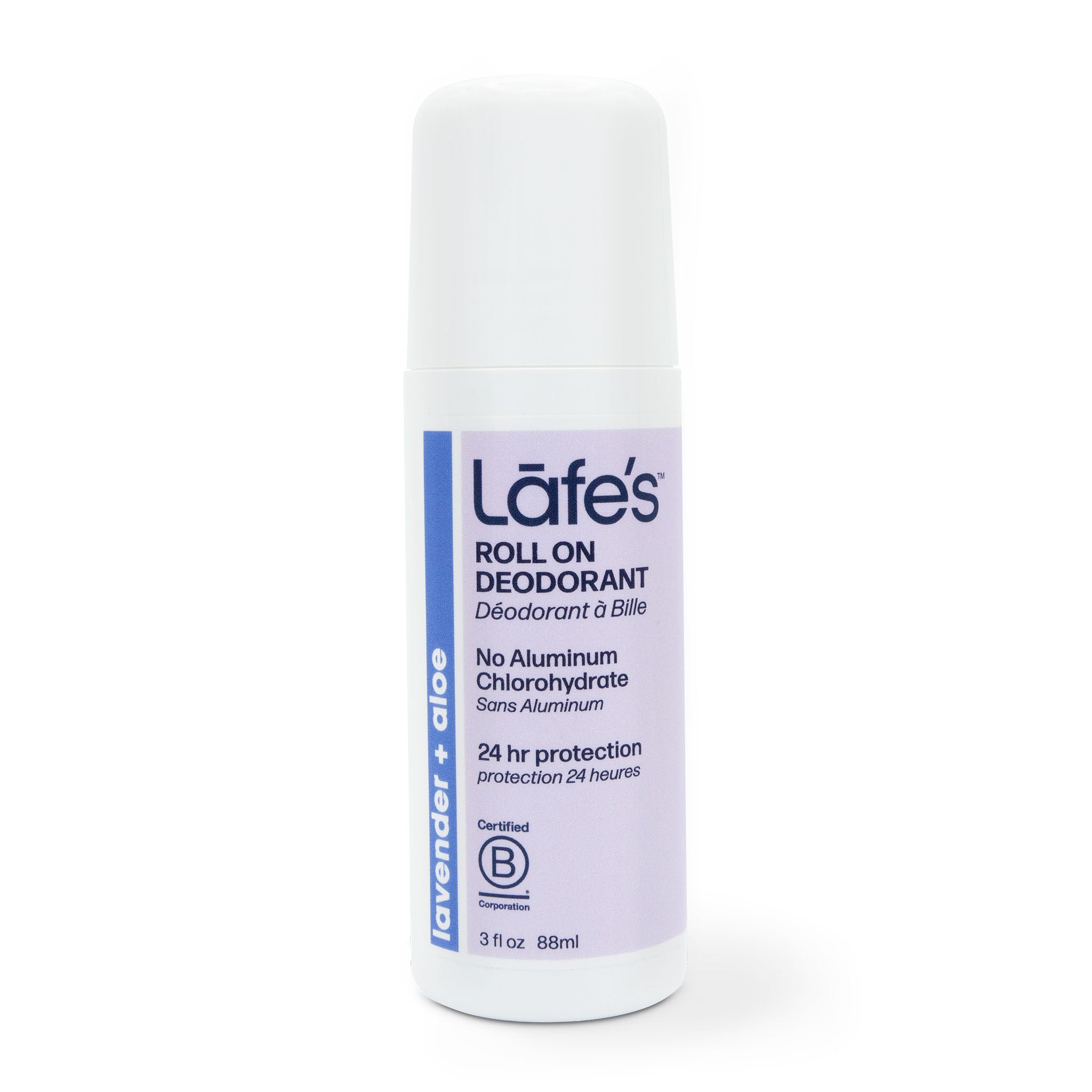 Lafe's Natural Lavender & Aloe Roll-On Deodorant, Aluminum-Free
