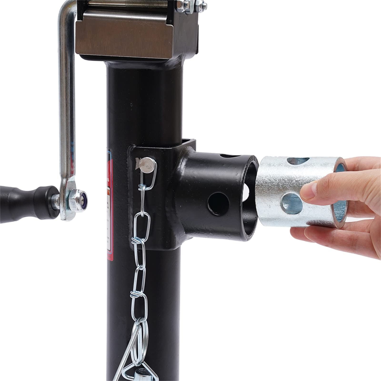 2 caballete de 2000 lbs de capacidad de carga cada uno, caballete de apoyo, altura ajustable 45,5 – 71 cm, gato hidráulico, caballetes de apoyo con pasador de seguridad y almohadillas de