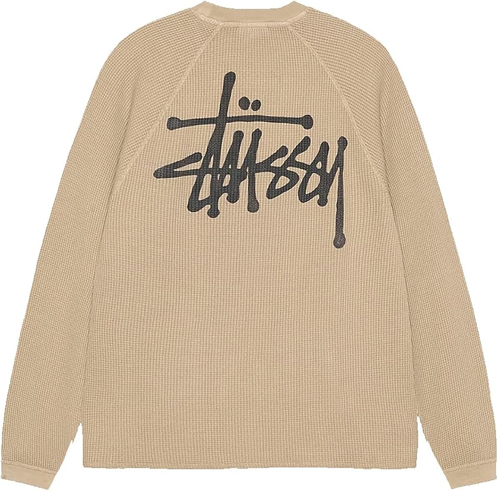 Amazon | [ステューシー] ベーシックロゴ サーマル長袖Tシャツ 1140356