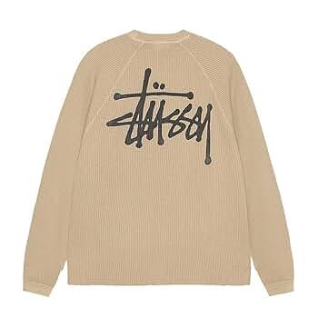 Amazon | [ステューシー] ベーシックロゴ サーマル長袖Tシャツ