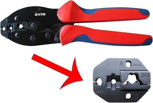 BAYM Alicates de crimpado para herramienta de desmontaje de terminales de bujía LY-2048 Crimpadora de alambre de bujía de 0.335 in