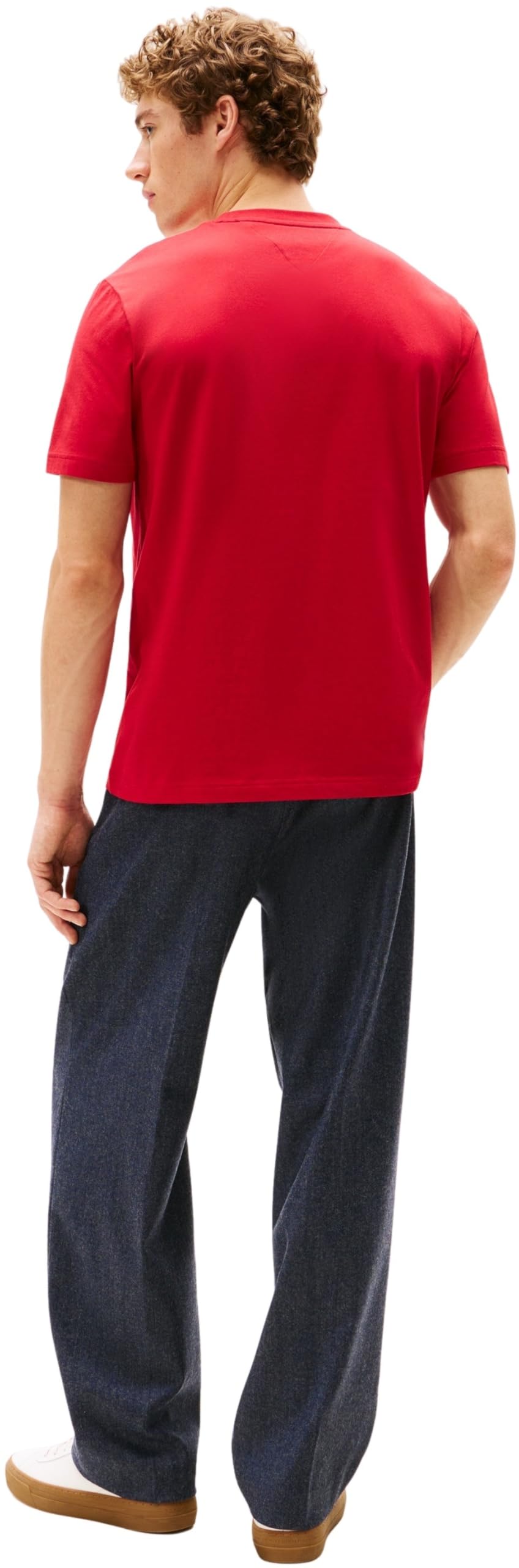 Tommy Hilfiger Camiseta de Manga Corta Hombre Linear Flag Graphic Regular Fit